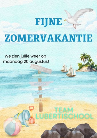 Vakantiegroet zomervakantie 2025